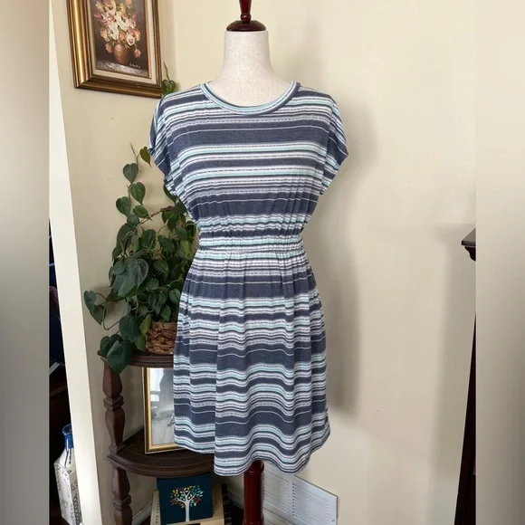 Ginger G Dresses | Ginger G Blue Striped Dress W Pockets Sz S New | Color: Blue | Size: S | Kristy7478's Closet Ginger G Dresses | Ginger G Blue Striped Dress W Pockets Sz S New | Color: Blue | Size: S | Kristy7478's Closet